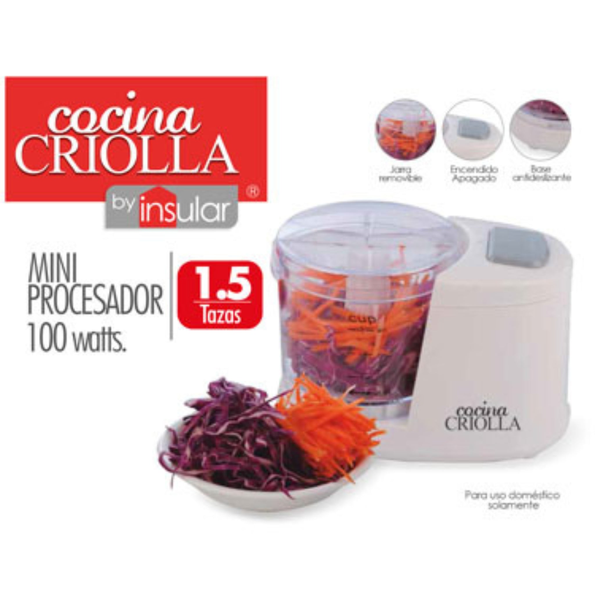 COCINA CRIOLLA MINI FOOD CHOPPER