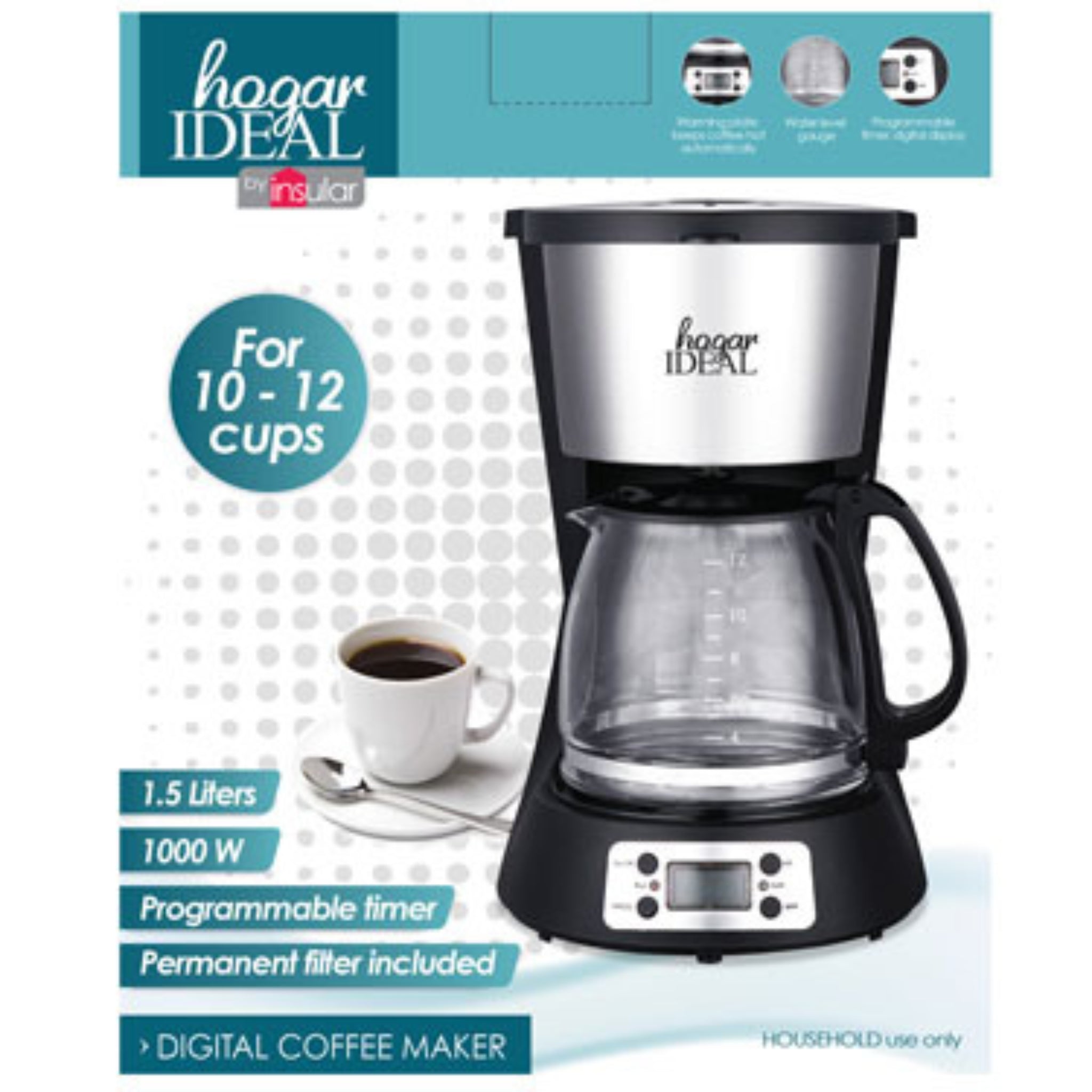 HOGAR IDEAL DIGITAL COFFEE MAKER 10 CUPS