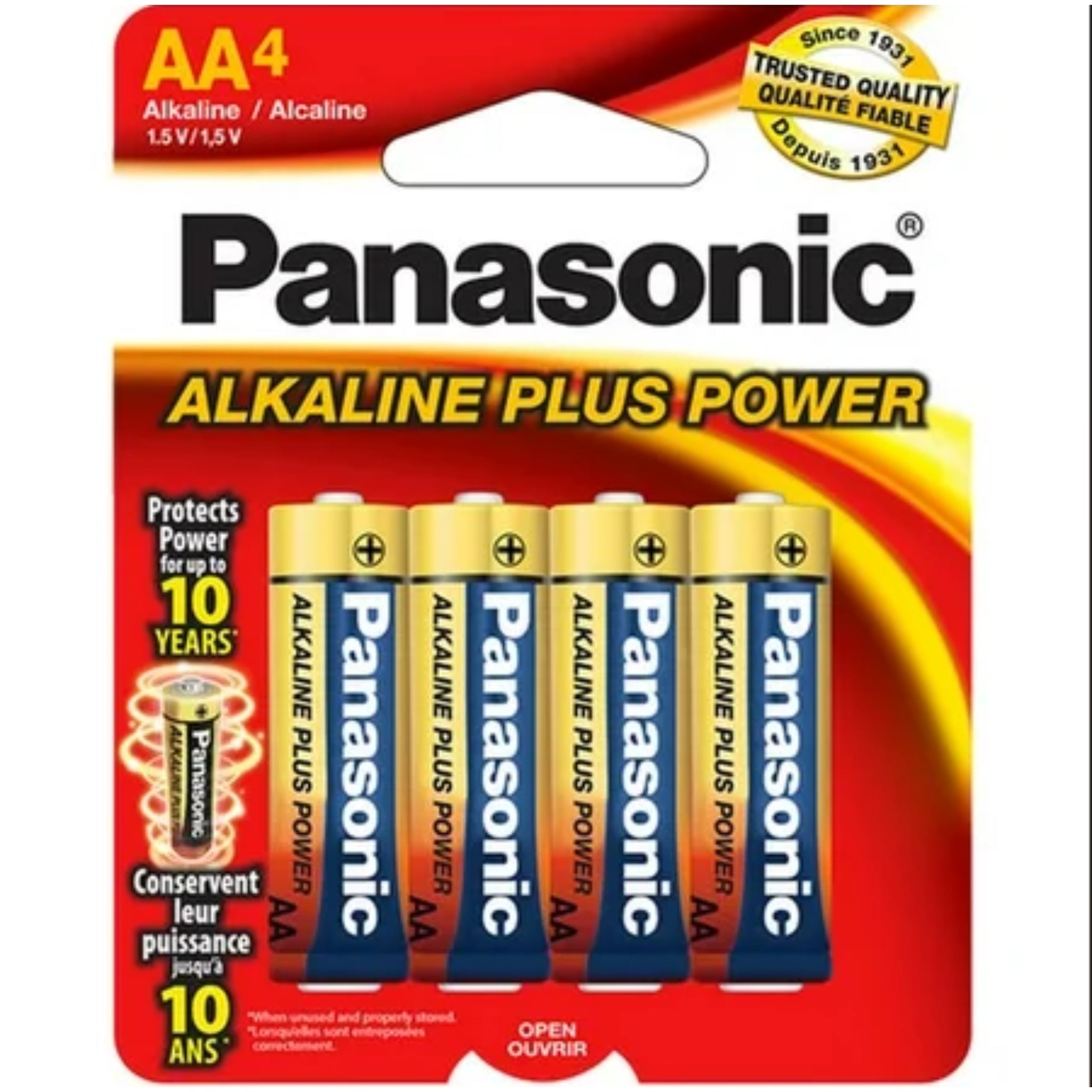 PANASONIC ALKALINE PLUS AA 4PK