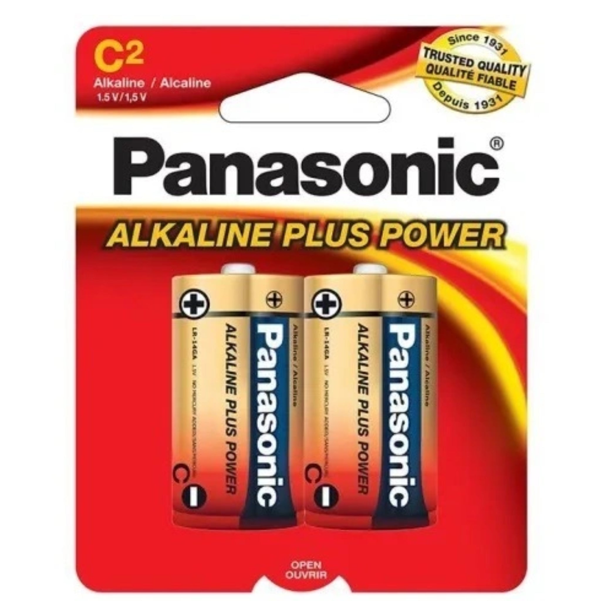 PANASONIC C-2 ALKALINE 2PK